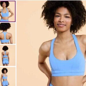 Blogilates Princess Sports Bra 💙🏋️‍♀️✨ Racerback | Cool Blue | M
